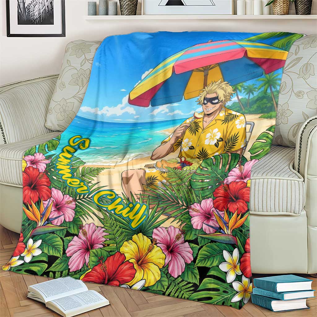Taishiro Toyomitsu Summer Chill Blanket Tropical Anime Picnic Scene