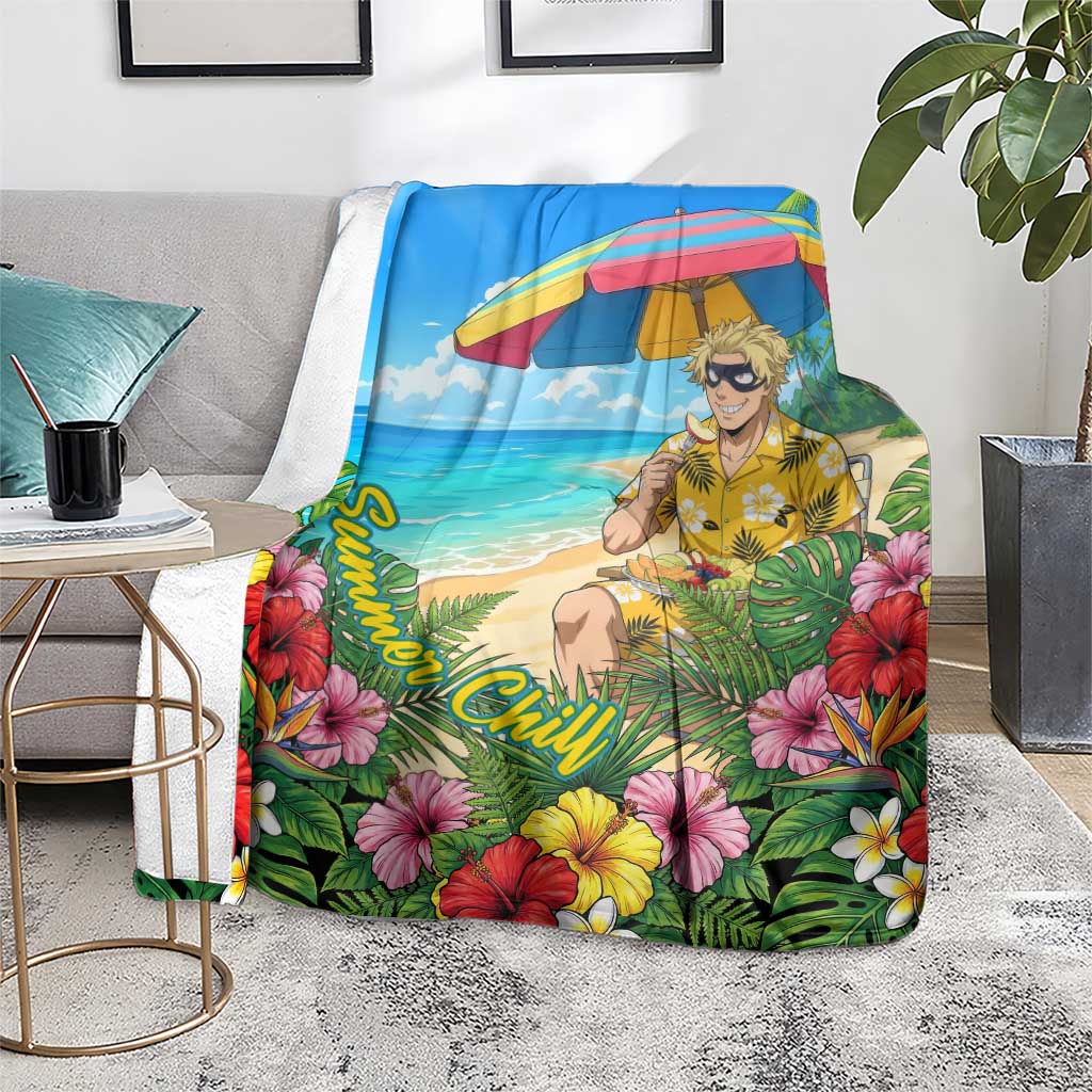 Taishiro Toyomitsu Summer Chill Blanket Tropical Anime Picnic Scene