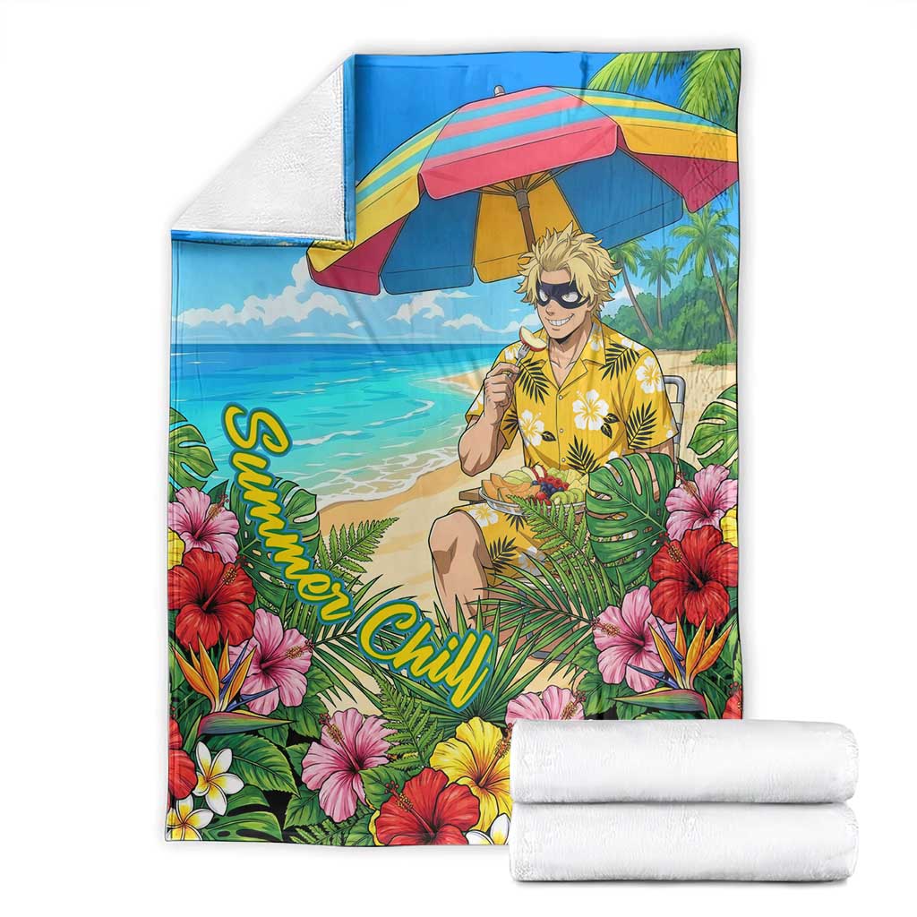 Taishiro Toyomitsu Summer Chill Blanket Tropical Anime Picnic Scene