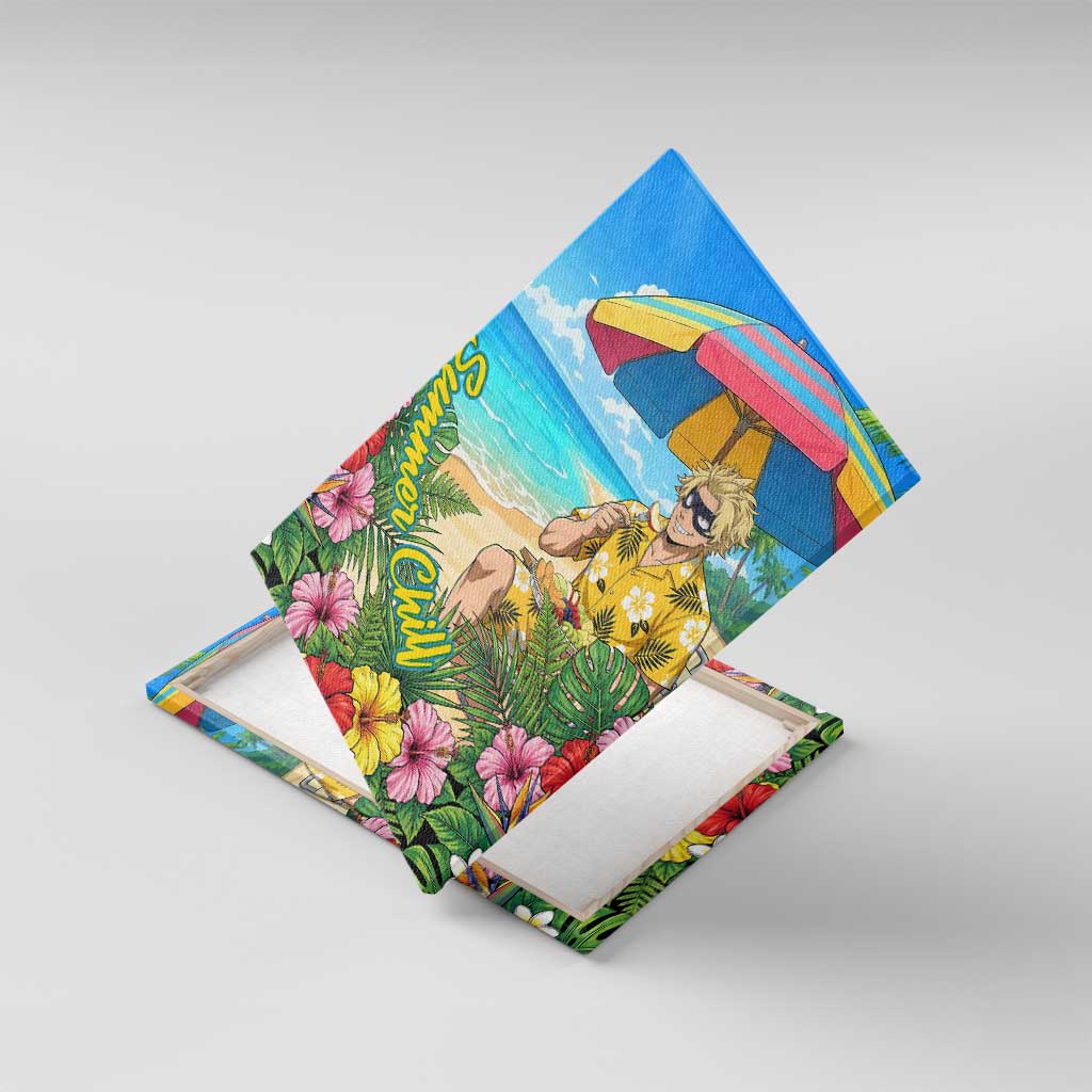 Taishiro Toyomitsu Summer Chill Canvas Wall Art Tropical Anime Picnic Scene