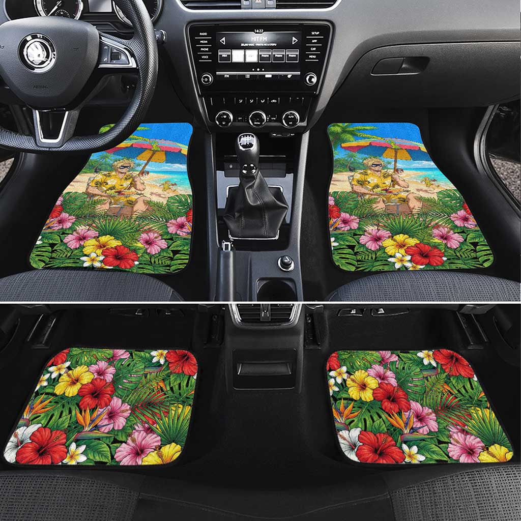 Taishiro Toyomitsu Summer Chill Car Mats Tropical Anime Picnic Scene