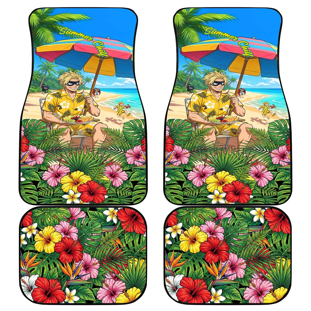 Taishiro Toyomitsu Summer Chill Car Mats Tropical Anime Picnic Scene