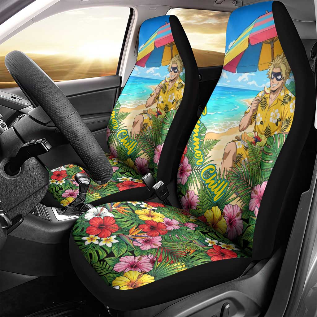Taishiro Toyomitsu Summer Chill Car Seat Cover Tropical Anime Picnic Scene