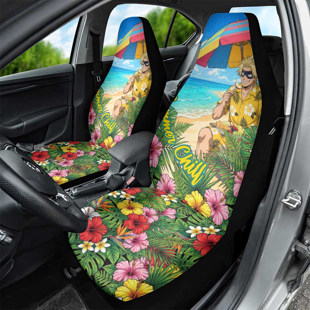 Taishiro Toyomitsu Summer Chill Car Seat Cover Tropical Anime Picnic Scene