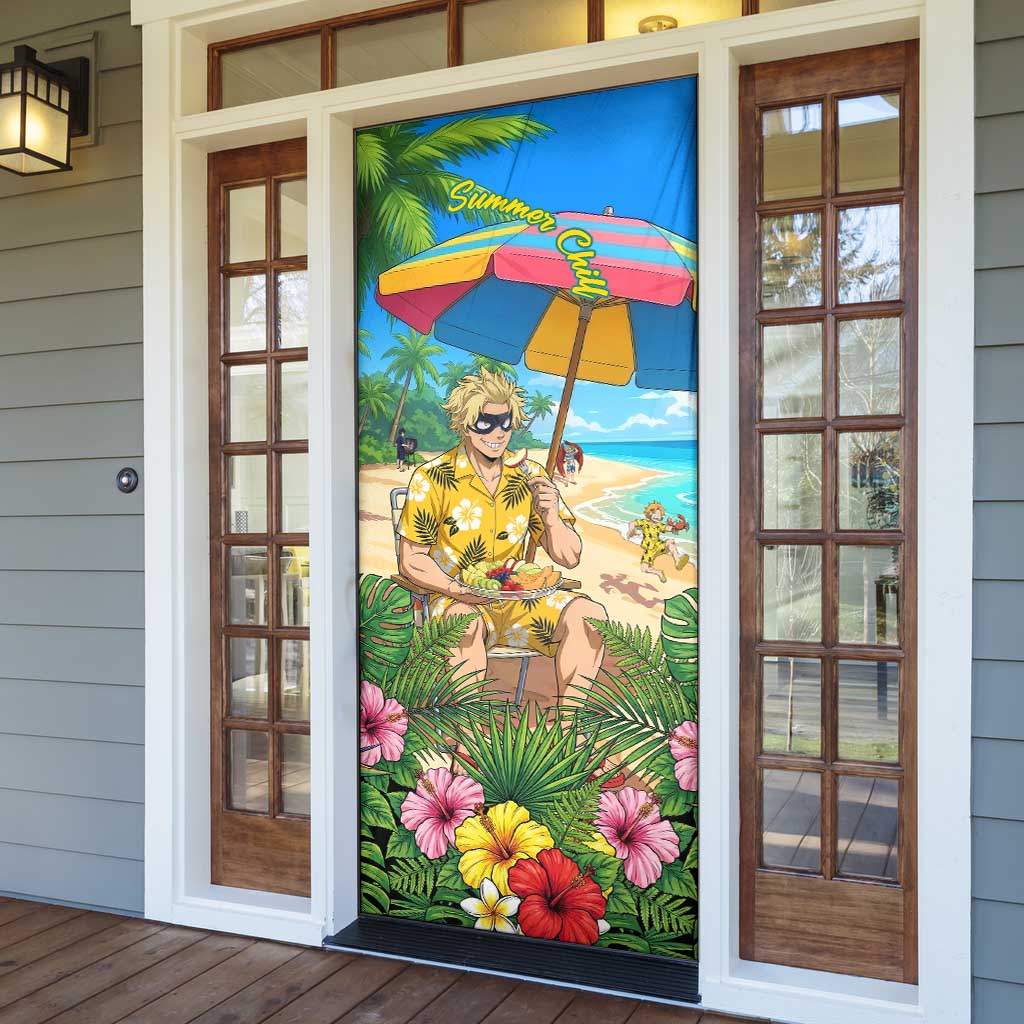 Taishiro Toyomitsu Summer Chill Door Cover Tropical Anime Picnic Scene