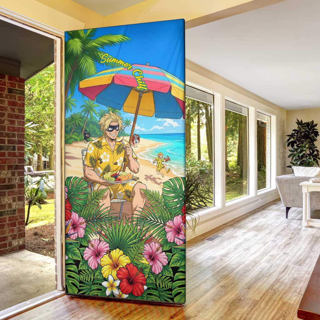 Taishiro Toyomitsu Summer Chill Door Cover Tropical Anime Picnic Scene