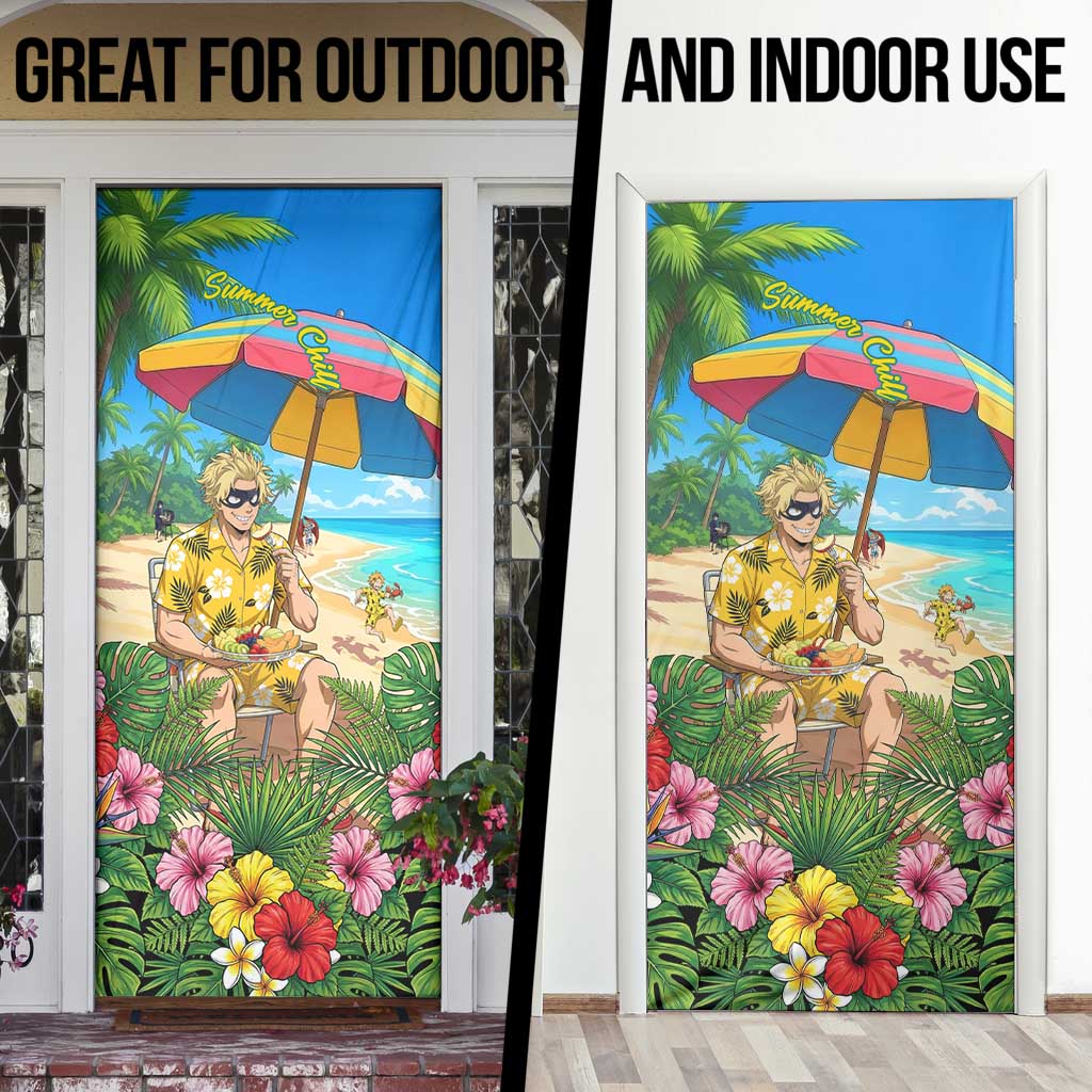 Taishiro Toyomitsu Summer Chill Door Cover Tropical Anime Picnic Scene
