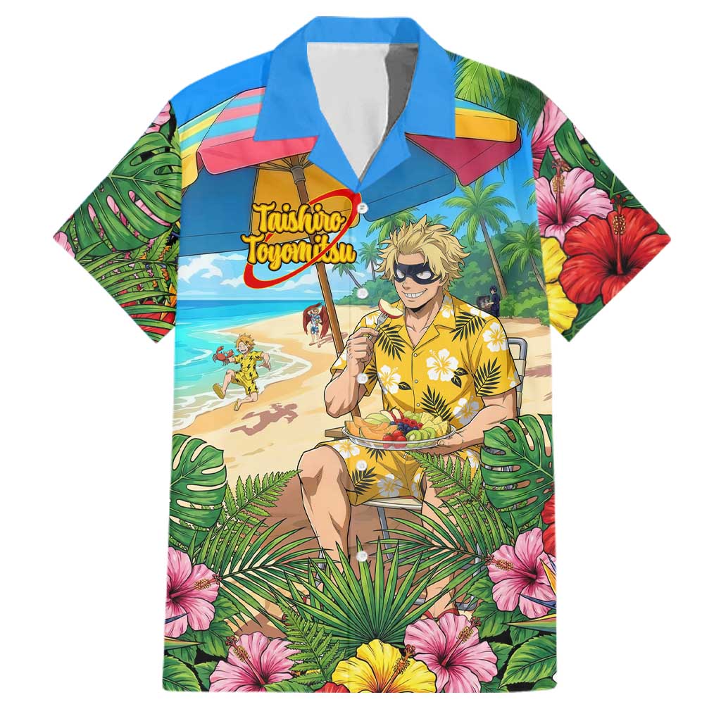 Taishiro Toyomitsu Summer Chill Family Matching Mermaid Dress and Hawaiian Shirt Tropical Anime Picnic Scene