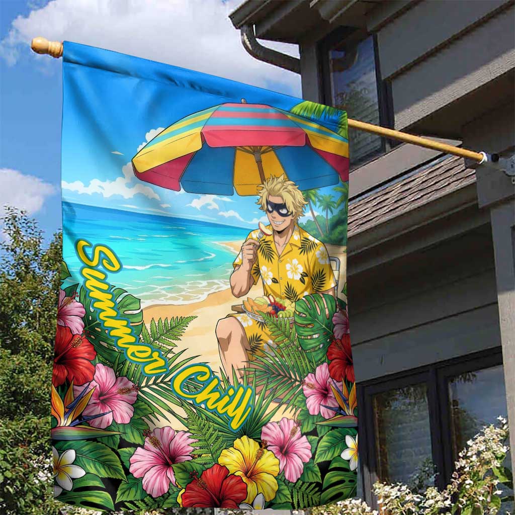 Taishiro Toyomitsu Summer Chill Garden Flag Tropical Anime Picnic Scene