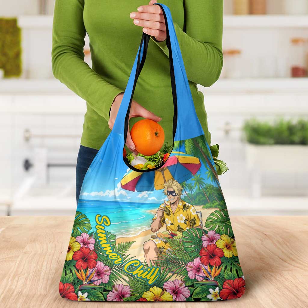Taishiro Toyomitsu Summer Chill Grocery Bag Tropical Anime Picnic Scene