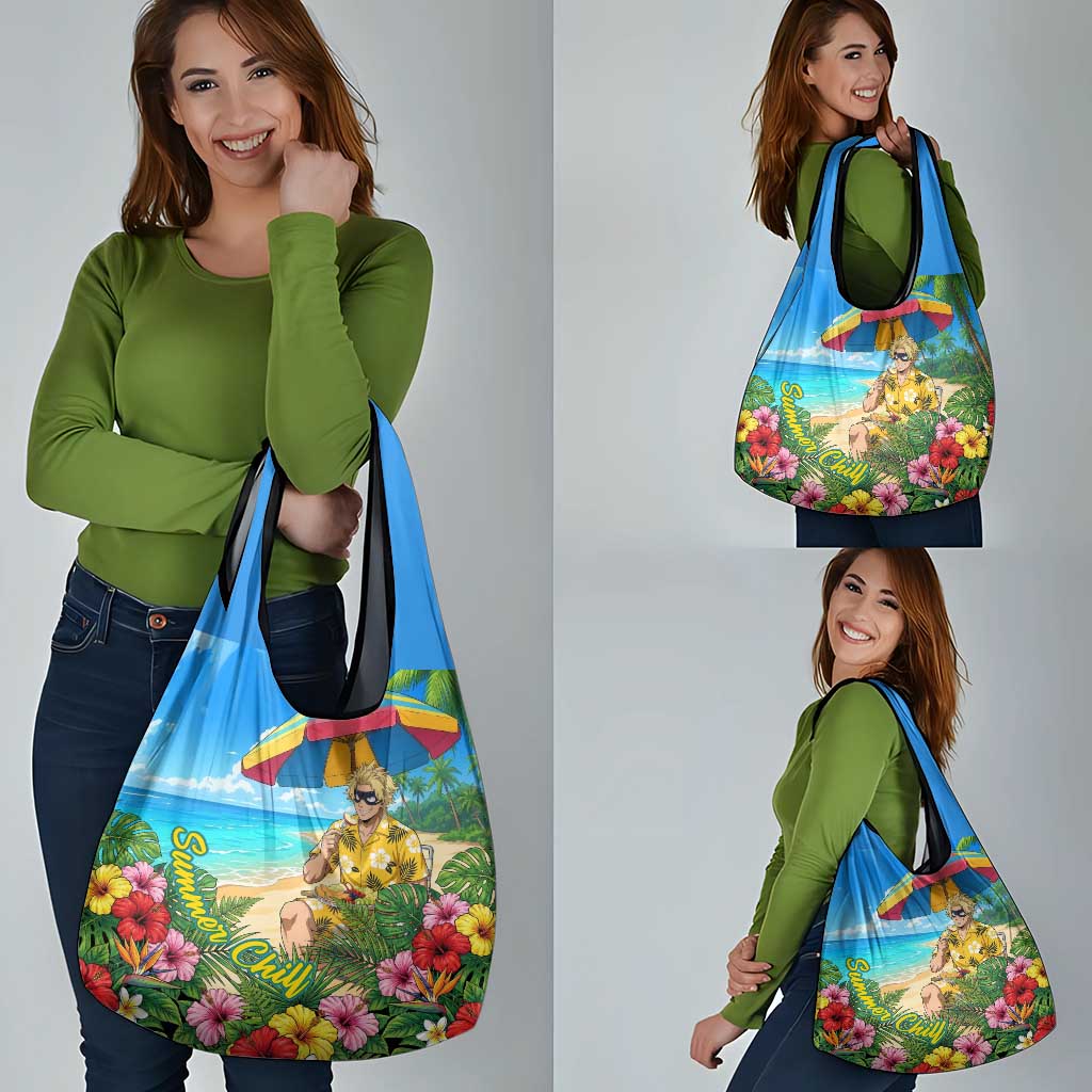 Taishiro Toyomitsu Summer Chill Grocery Bag Tropical Anime Picnic Scene