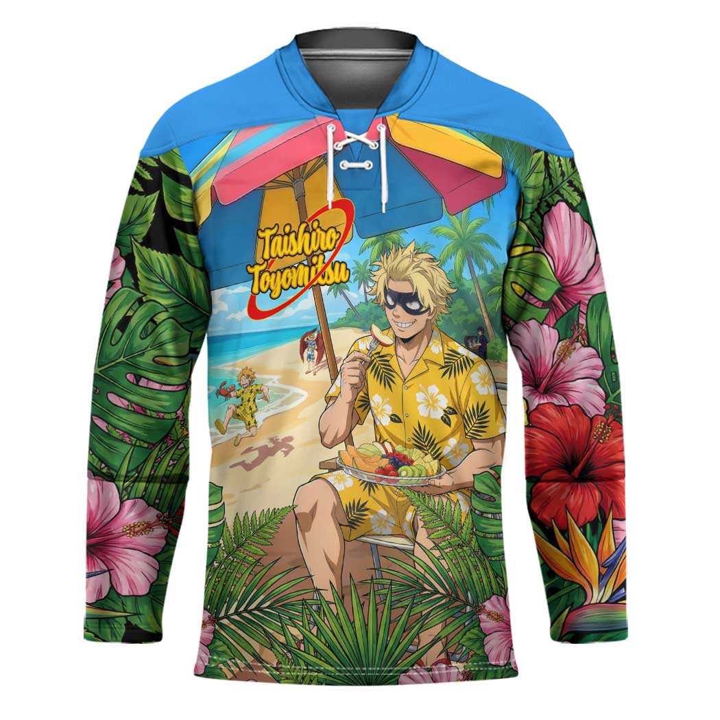 Taishiro Toyomitsu Summer Chill Hockey Jersey Tropical Anime Picnic Scene