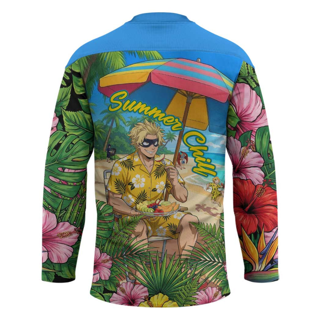Taishiro Toyomitsu Summer Chill Hockey Jersey Tropical Anime Picnic Scene