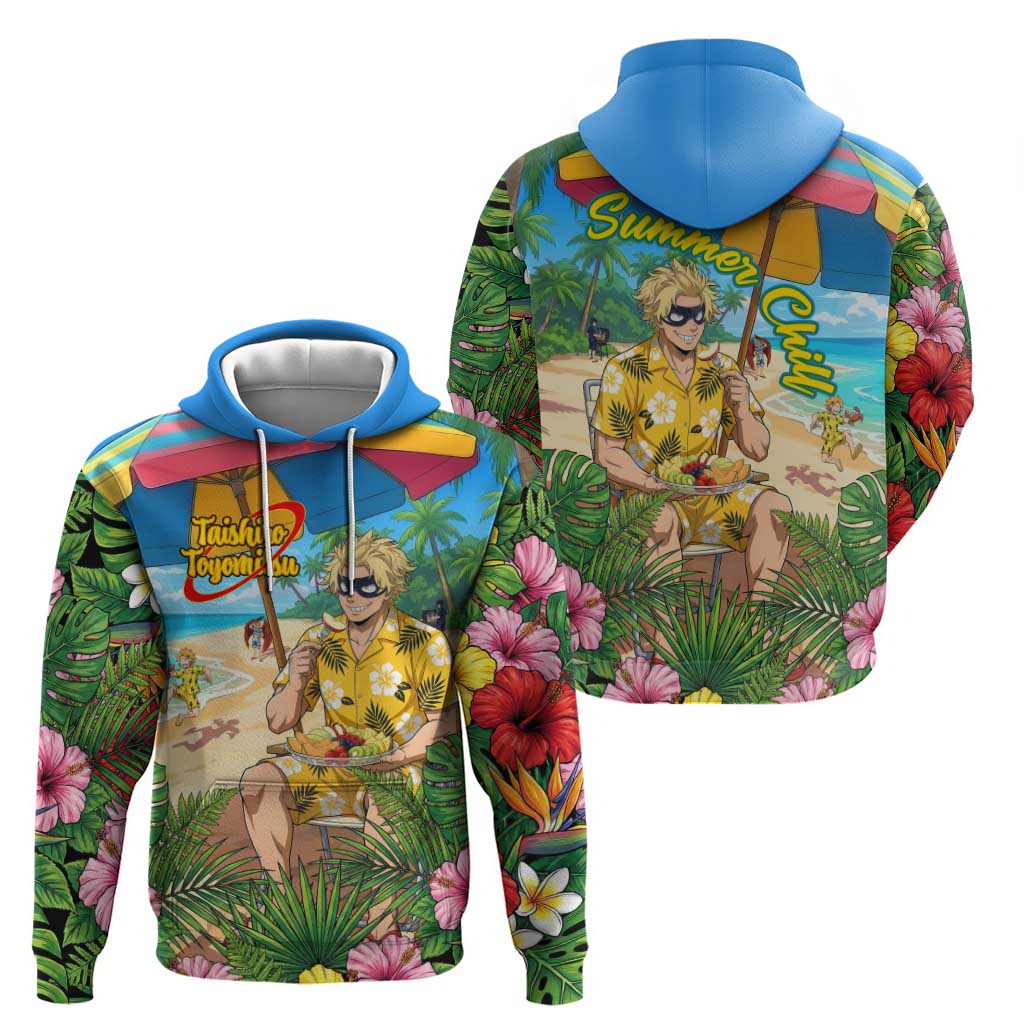 Taishiro Toyomitsu Summer Chill Hoodie Tropical Anime Picnic Scene