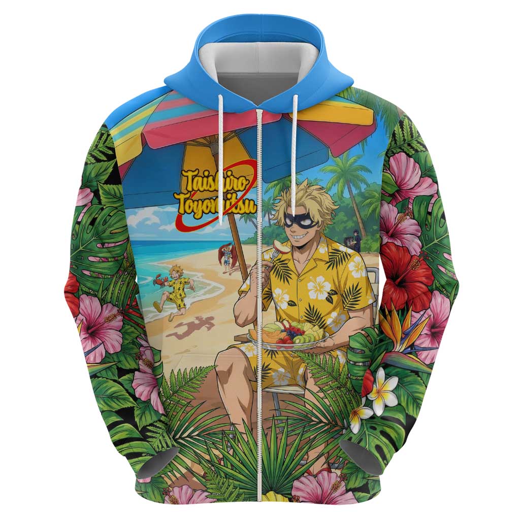 Taishiro Toyomitsu Summer Chill Hoodie Tropical Anime Picnic Scene