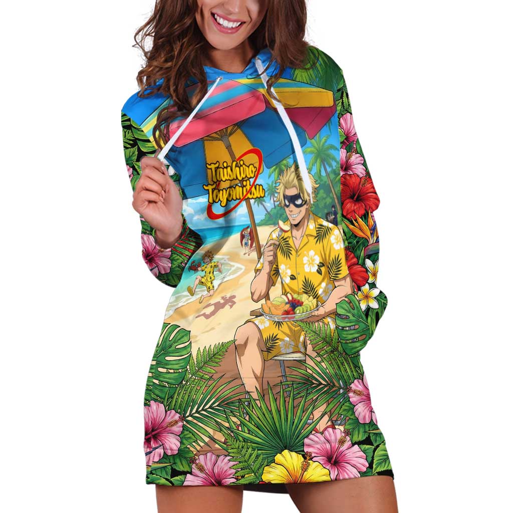 Taishiro Toyomitsu Summer Chill Hoodie Dress Tropical Anime Picnic Scene