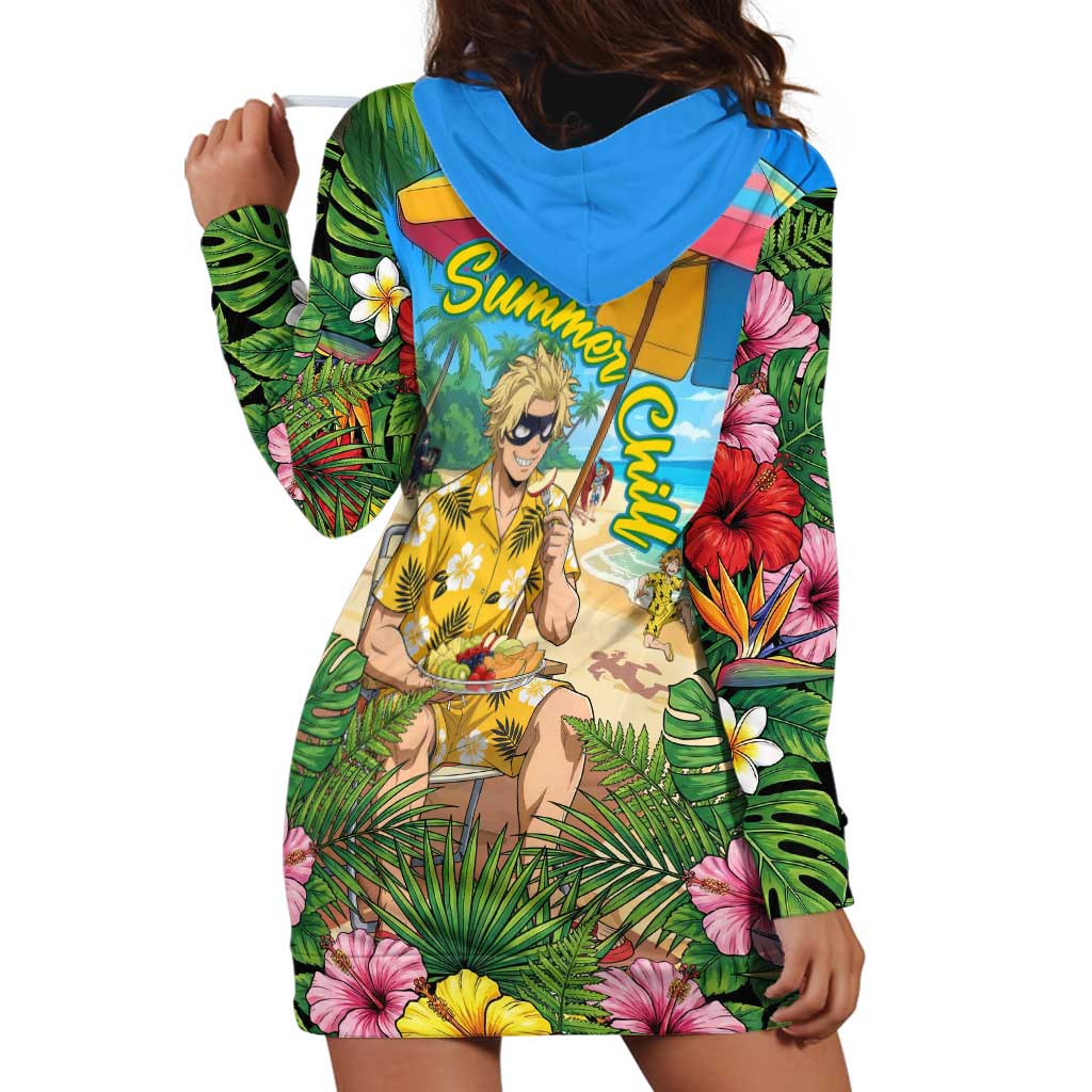 Taishiro Toyomitsu Summer Chill Hoodie Dress Tropical Anime Picnic Scene