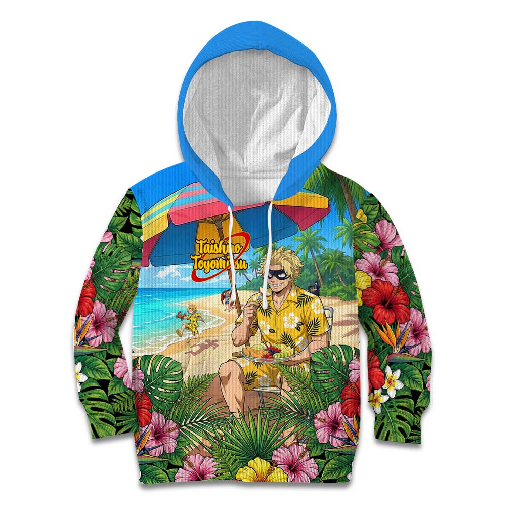 Taishiro Toyomitsu Summer Chill Kid Hoodie Tropical Anime Picnic Scene