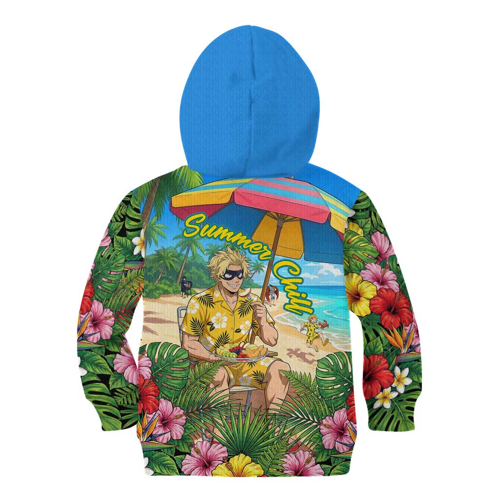 Taishiro Toyomitsu Summer Chill Kid Hoodie Tropical Anime Picnic Scene