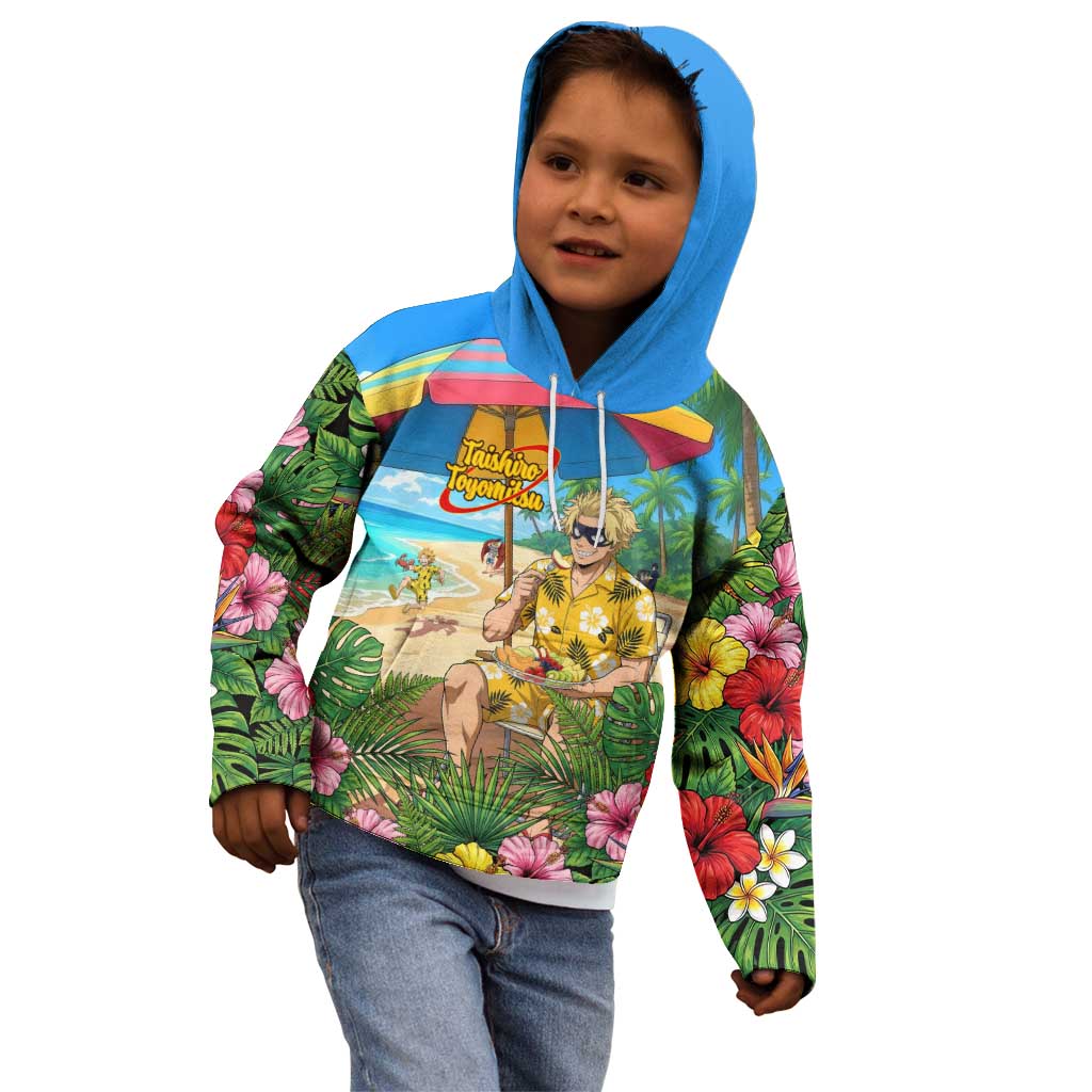 Taishiro Toyomitsu Summer Chill Kid Hoodie Tropical Anime Picnic Scene