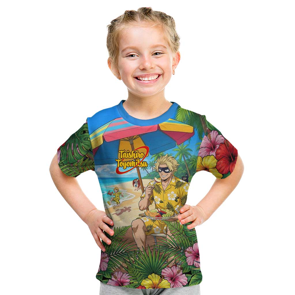 Taishiro Toyomitsu Summer Chill Kid T Shirt Tropical Anime Picnic Scene