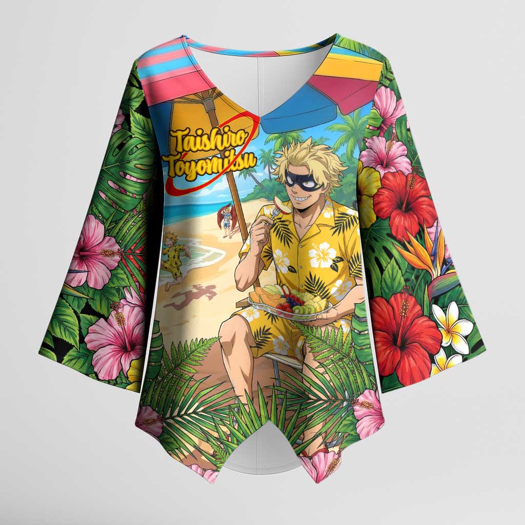 Taishiro Toyomitsu Summer Chill Kimono Sleeve Blouse Tropical Anime Picnic Scene