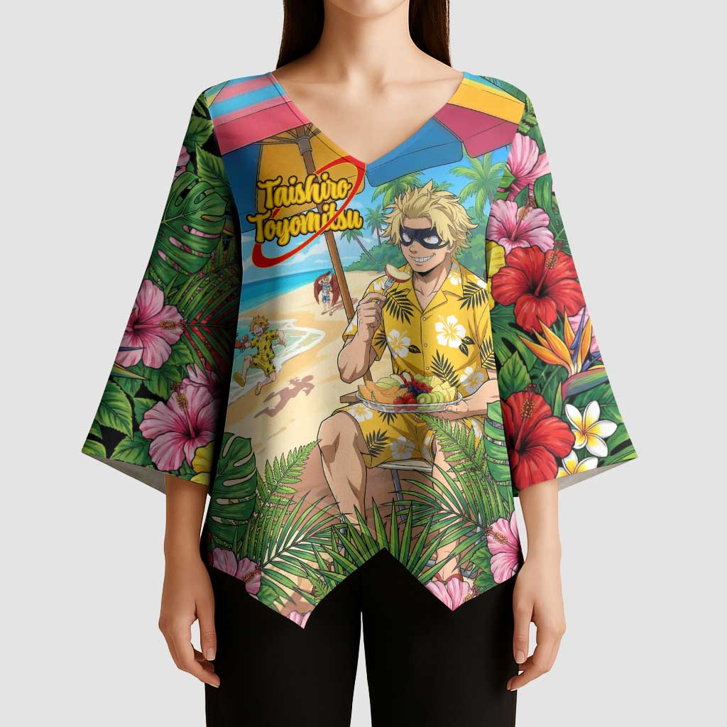Taishiro Toyomitsu Summer Chill Kimono Sleeve Blouse Tropical Anime Picnic Scene