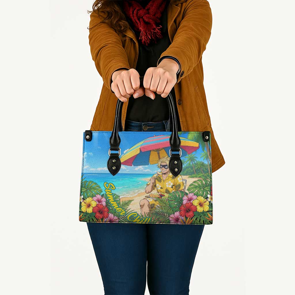 Taishiro Toyomitsu Summer Chill Leather Bag Tropical Anime Picnic Scene