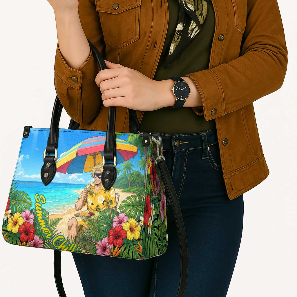Taishiro Toyomitsu Summer Chill Leather Bag Tropical Anime Picnic Scene