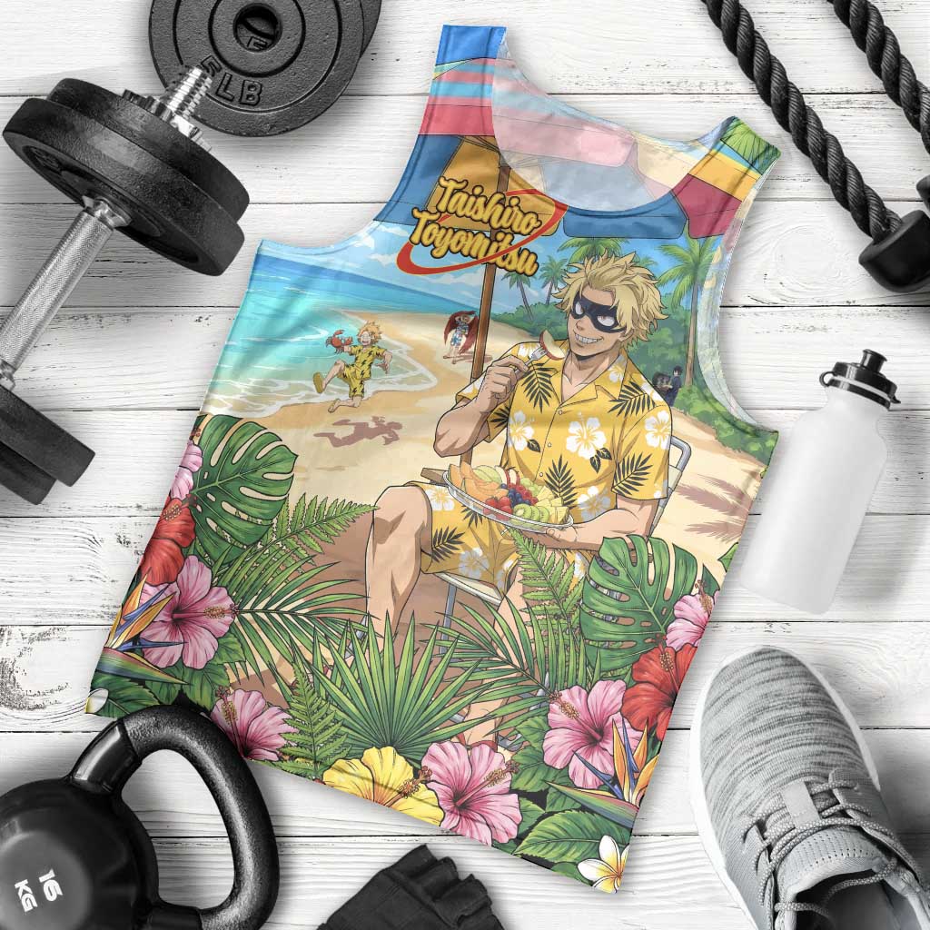 Taishiro Toyomitsu Summer Chill Men Tank Top Tropical Anime Picnic Scene