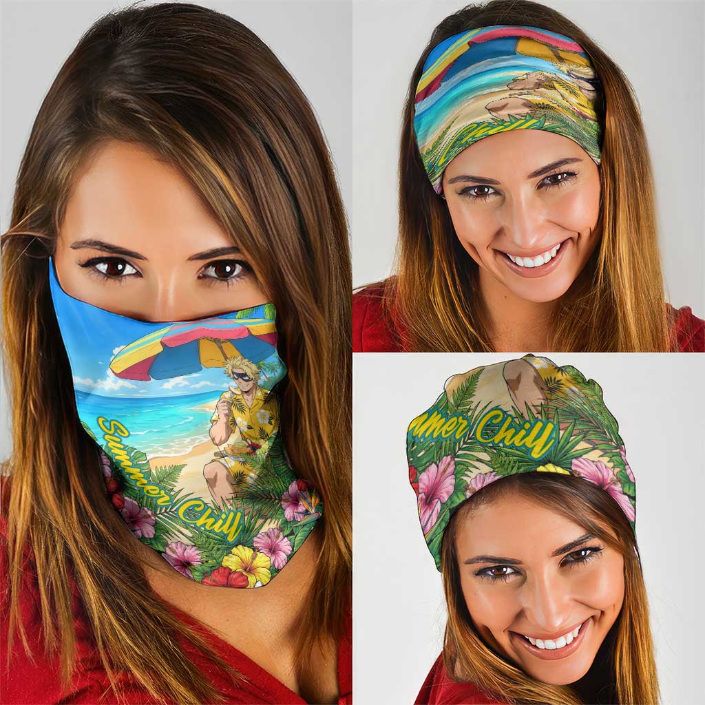 Taishiro Toyomitsu Summer Chill Neck Gaiter Tropical Anime Picnic Scene