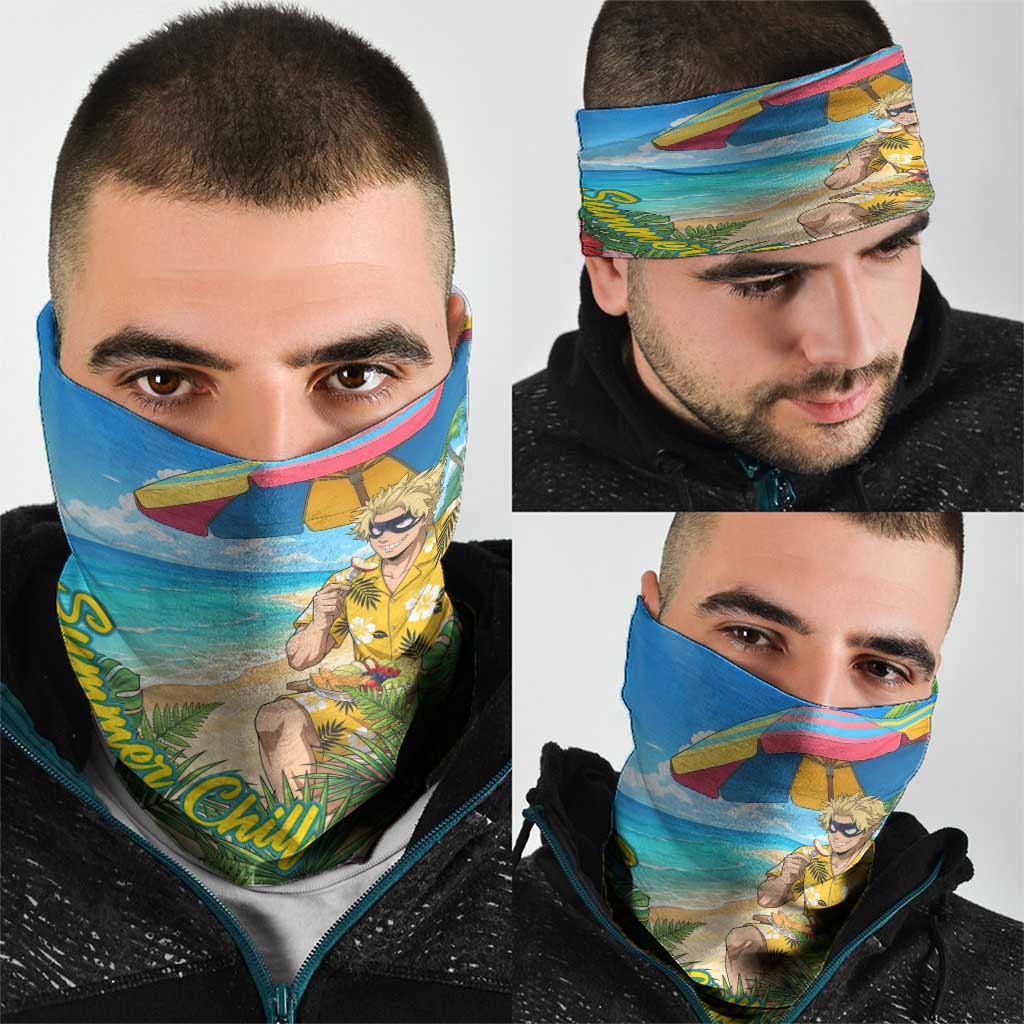Taishiro Toyomitsu Summer Chill Neck Gaiter Tropical Anime Picnic Scene