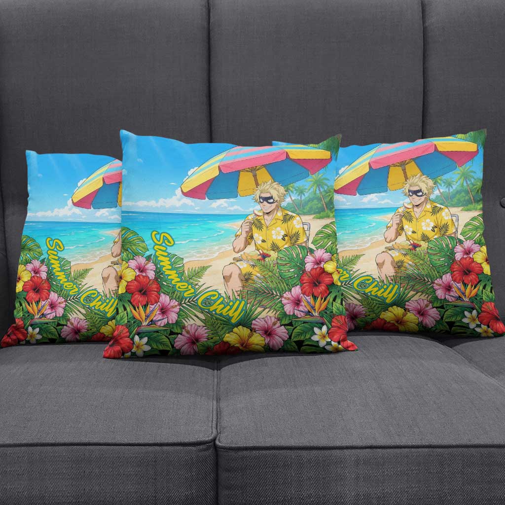 Taishiro Toyomitsu Summer Chill Pillow Cover Tropical Anime Picnic Scene