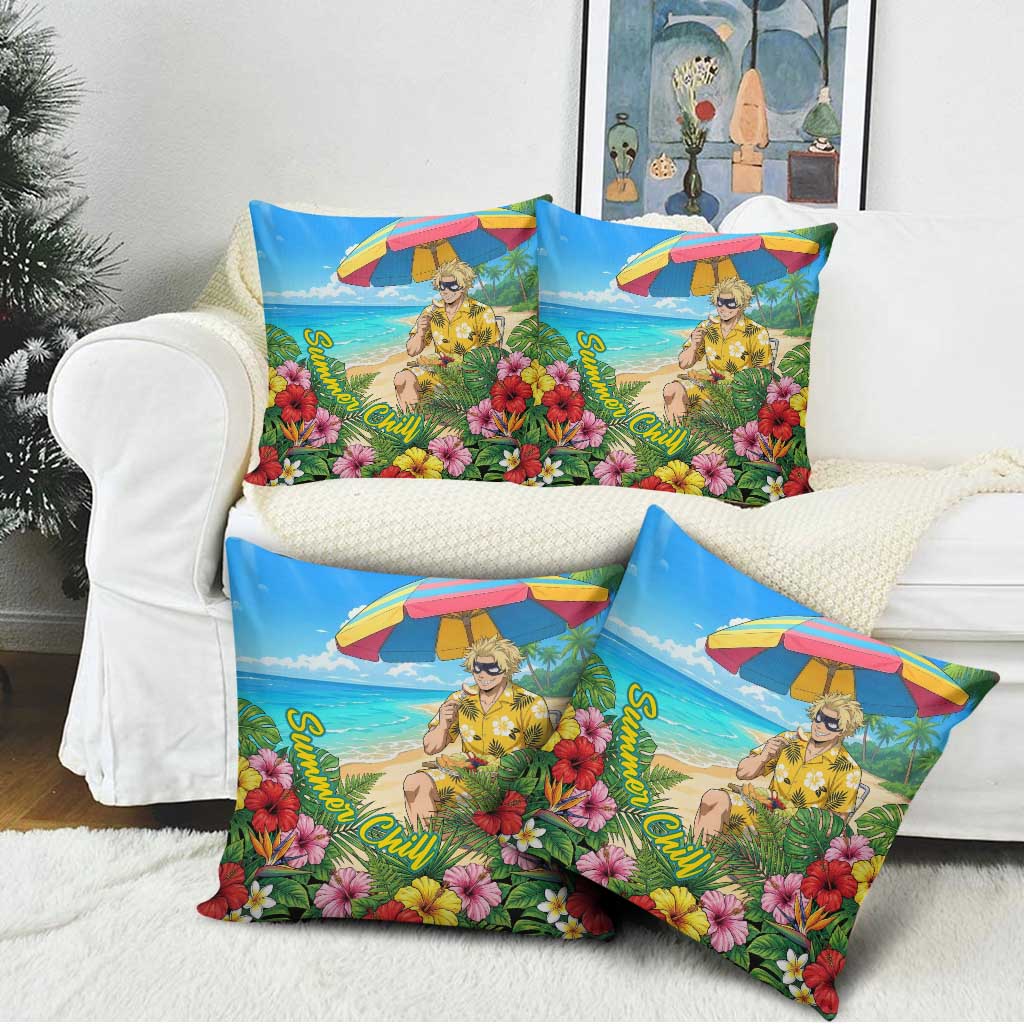 Taishiro Toyomitsu Summer Chill Pillow Cover Tropical Anime Picnic Scene