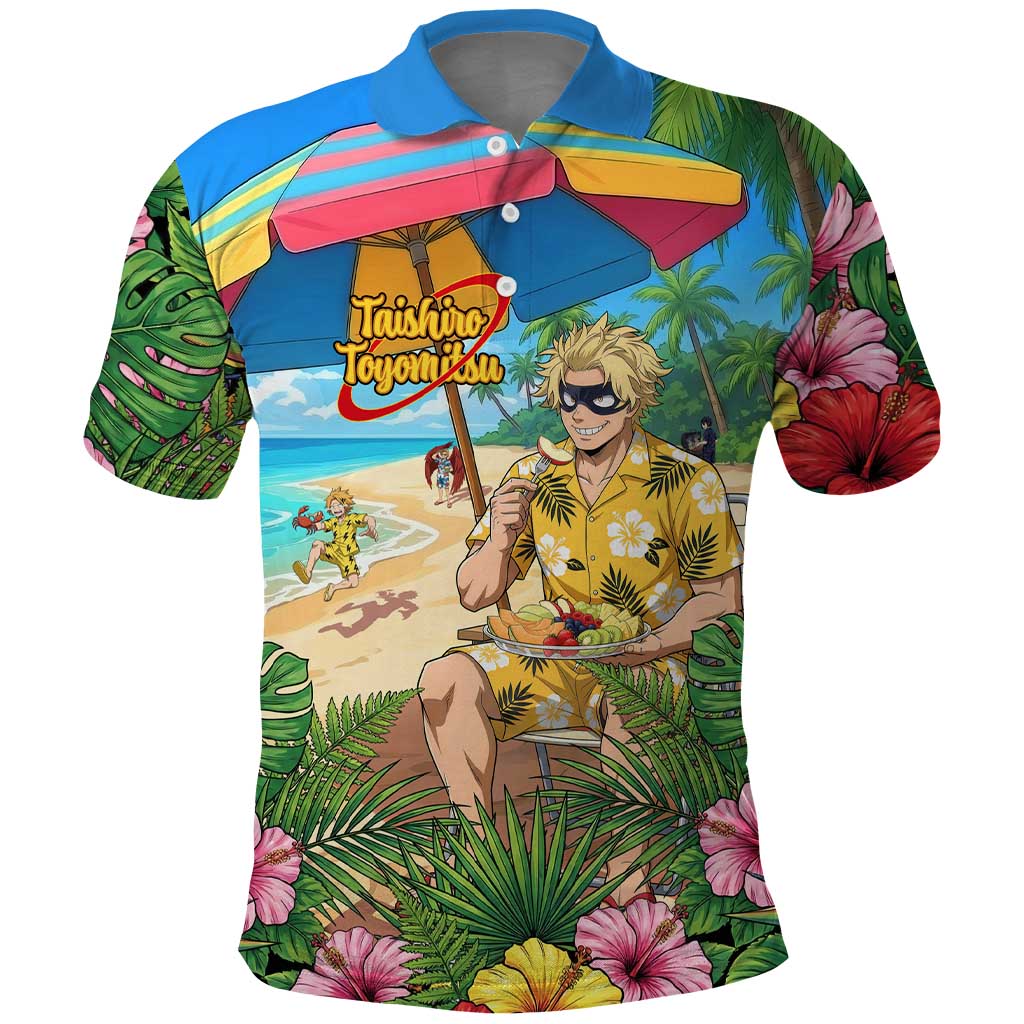 Taishiro Toyomitsu Summer Chill Polo Shirt Tropical Anime Picnic Scene
