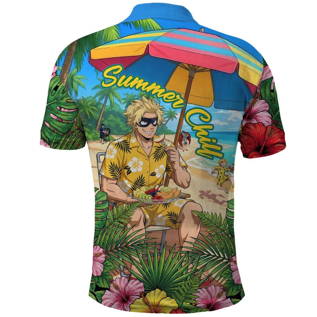 Taishiro Toyomitsu Summer Chill Polo Shirt Tropical Anime Picnic Scene