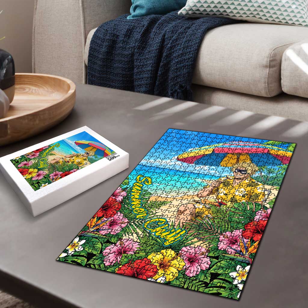 Taishiro Toyomitsu Summer Chill Puzzle Tropical Anime Picnic Scene