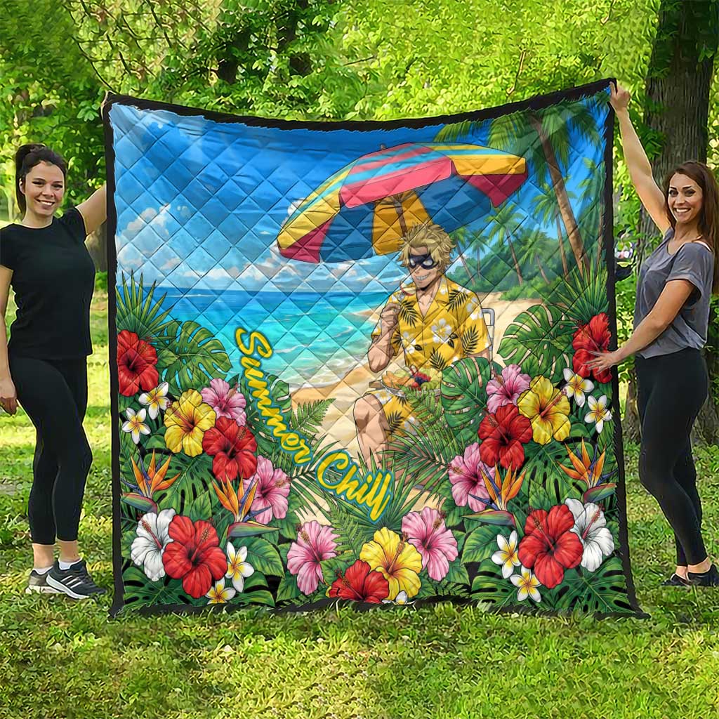 Taishiro Toyomitsu Summer Chill Quilt Tropical Anime Picnic Scene