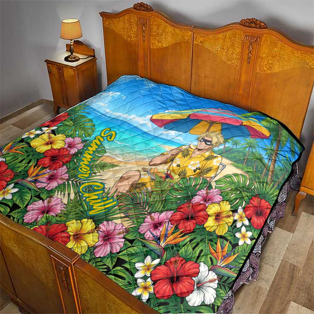Taishiro Toyomitsu Summer Chill Quilt Tropical Anime Picnic Scene