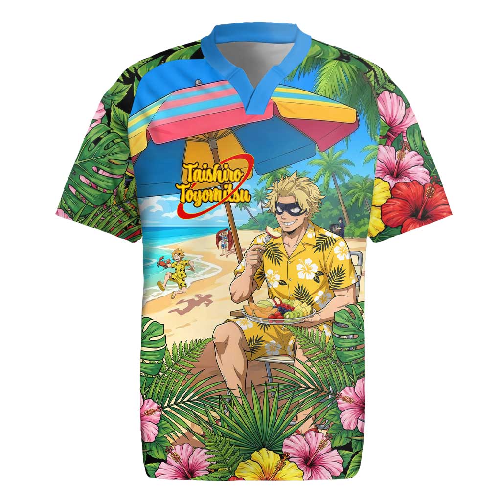 Taishiro Toyomitsu Summer Chill Rugby Jersey Tropical Anime Picnic Scene