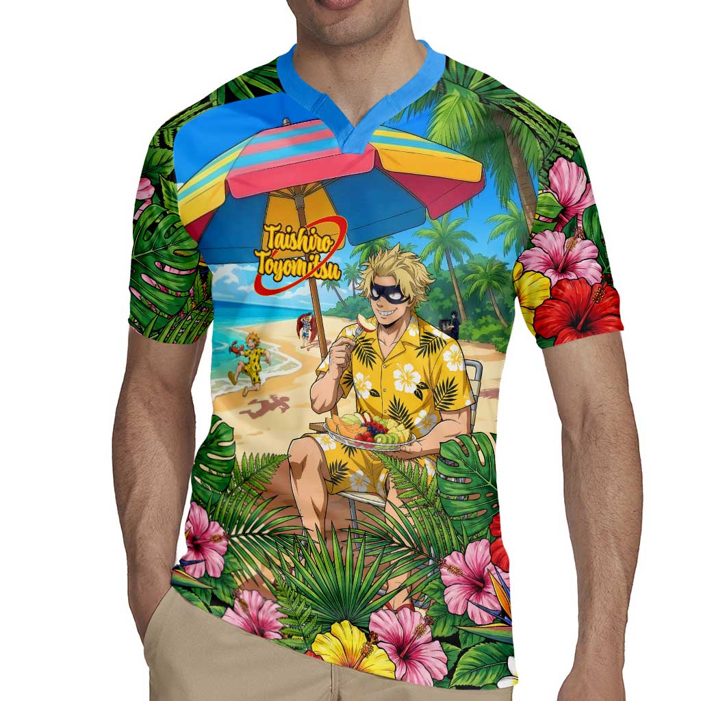 Taishiro Toyomitsu Summer Chill Rugby Jersey Tropical Anime Picnic Scene