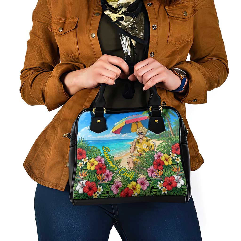 Taishiro Toyomitsu Summer Chill Shoulder Handbag Tropical Anime Picnic Scene