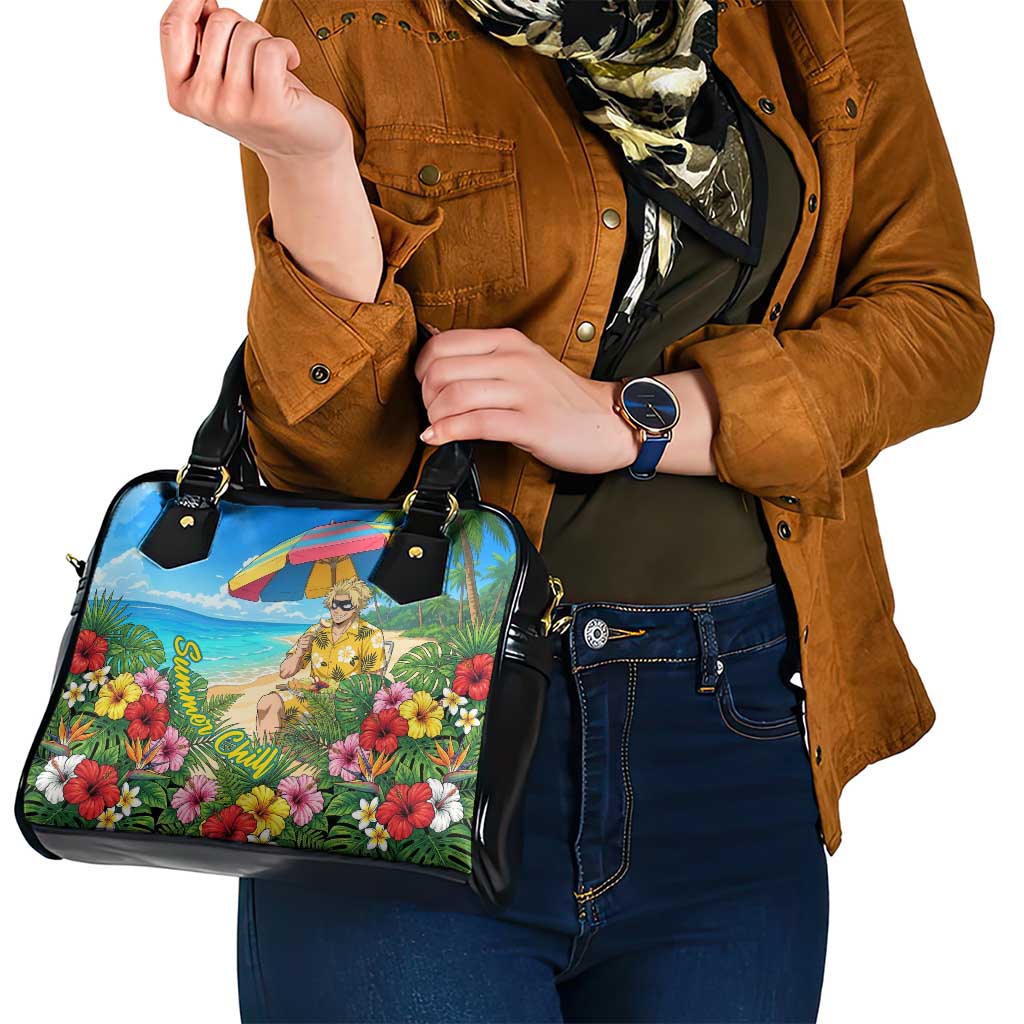 Taishiro Toyomitsu Summer Chill Shoulder Handbag Tropical Anime Picnic Scene
