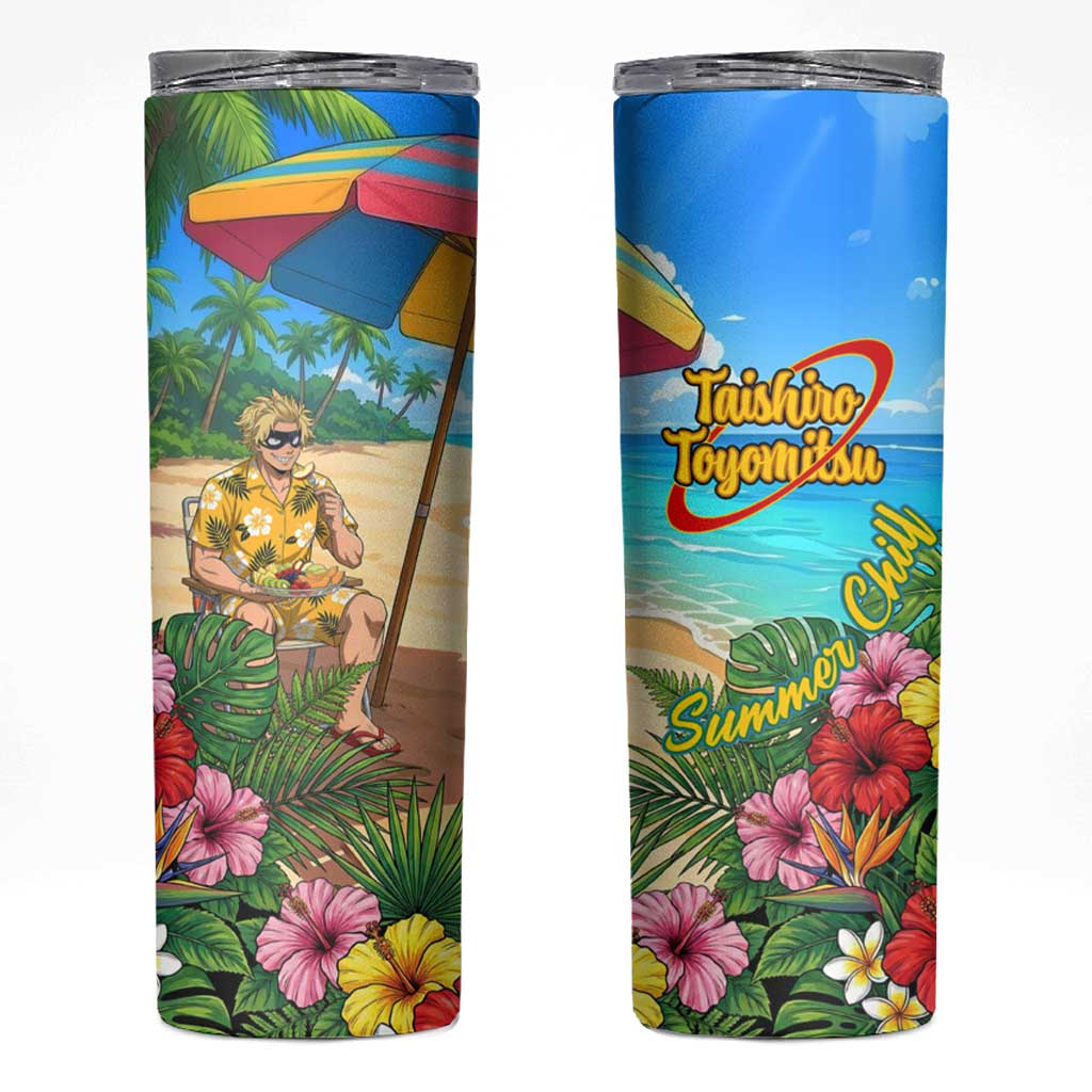 Taishiro Toyomitsu Summer Chill Skinny Tumbler Tropical Anime Picnic Scene