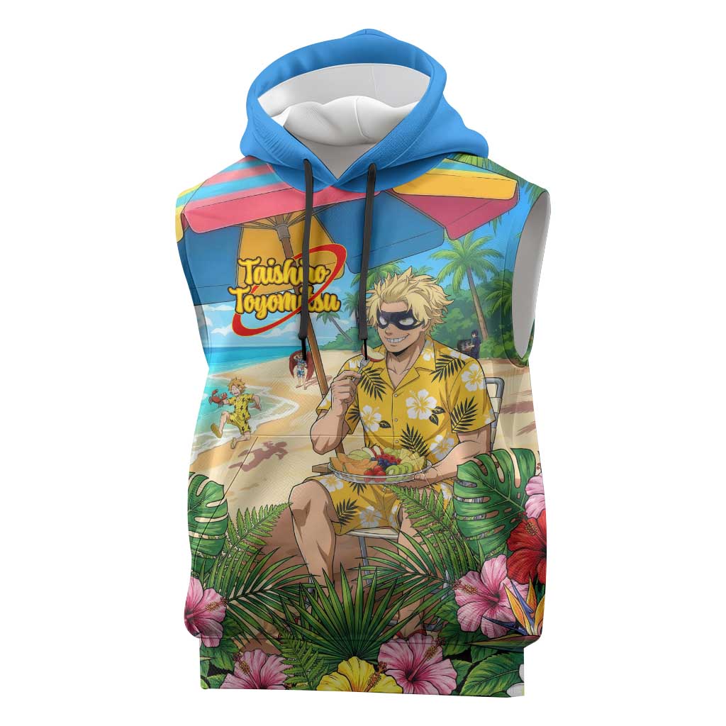 Taishiro Toyomitsu Summer Chill Sleeveless Hoodie Tropical Anime Picnic Scene