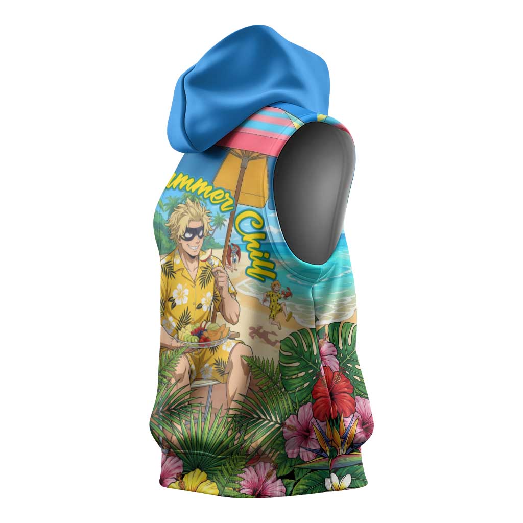Taishiro Toyomitsu Summer Chill Sleeveless Hoodie Tropical Anime Picnic Scene