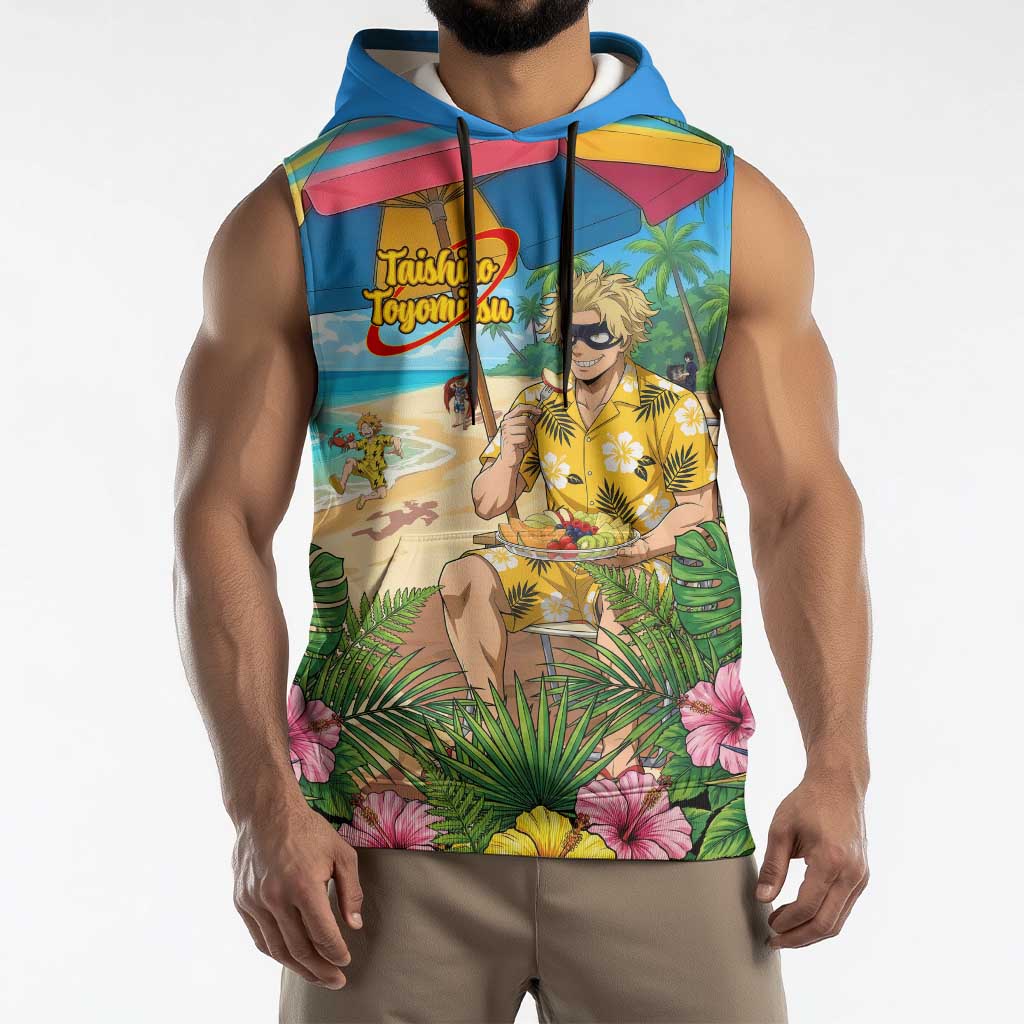 Taishiro Toyomitsu Summer Chill Sleeveless Hoodie Tropical Anime Picnic Scene