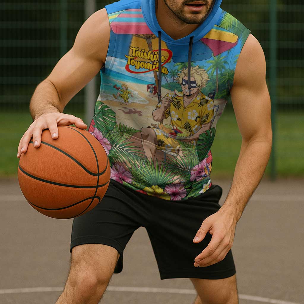Taishiro Toyomitsu Summer Chill Sleeveless Hoodie Tropical Anime Picnic Scene