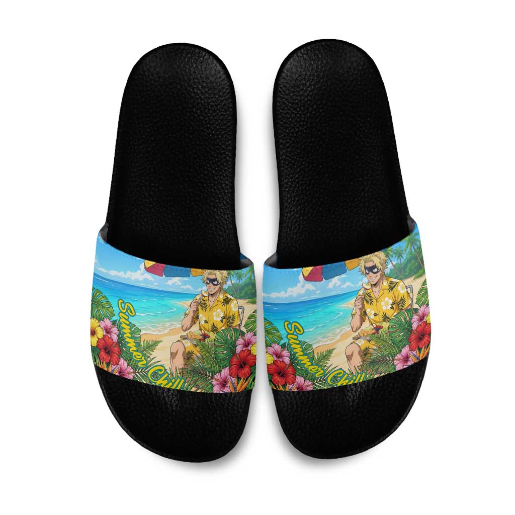Taishiro Toyomitsu Summer Chill Slide Sandals Tropical Anime Picnic Scene