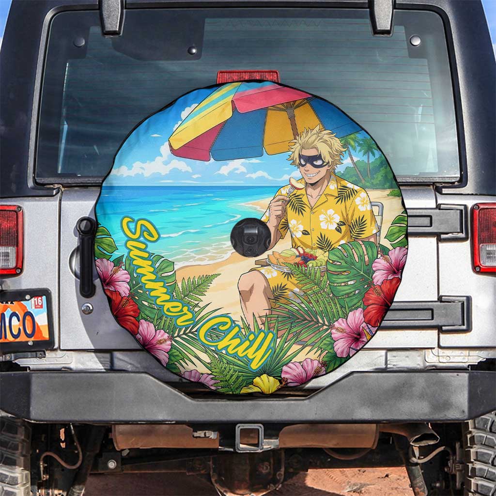 Taishiro Toyomitsu Summer Chill Spare Tire Cover Tropical Anime Picnic Scene